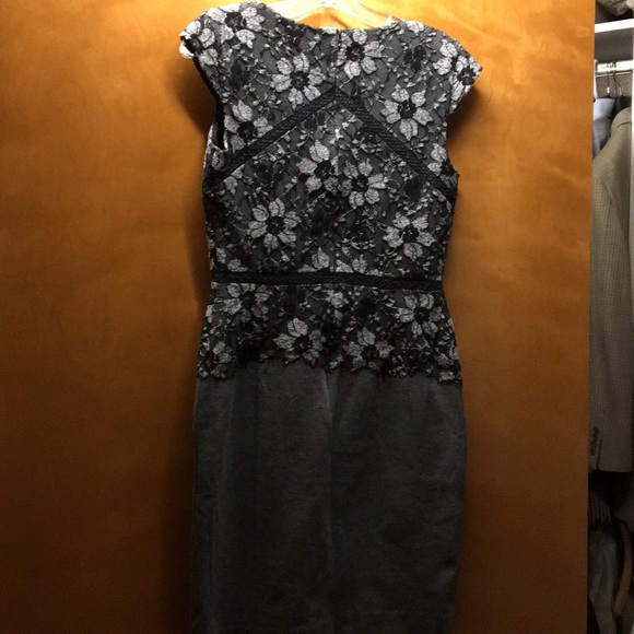 Ann Taylor Grey lace Dress - Picture 5 of 7